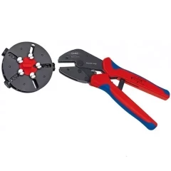 Обжимные клещи KNIPEX MultiCrimp KN-973301 с барабанным магазином на три профиля